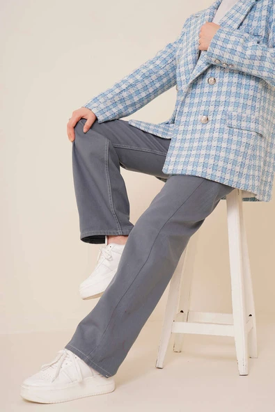 Boru Paça Petrol Yeşili Jean Pantolon ürün görseli 1