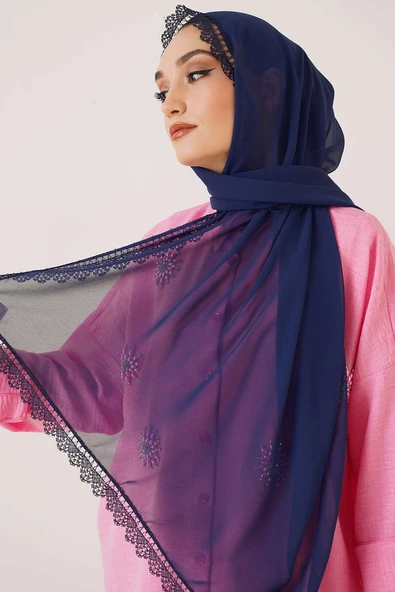 Mevlit Şalı - Lacivert ürün görseli 1