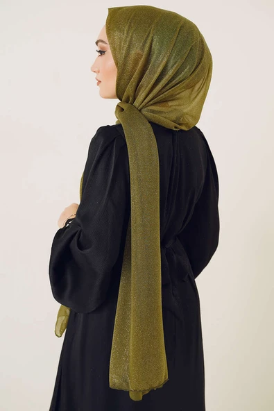 Simli Kamuflaj Abiye Şal - 3