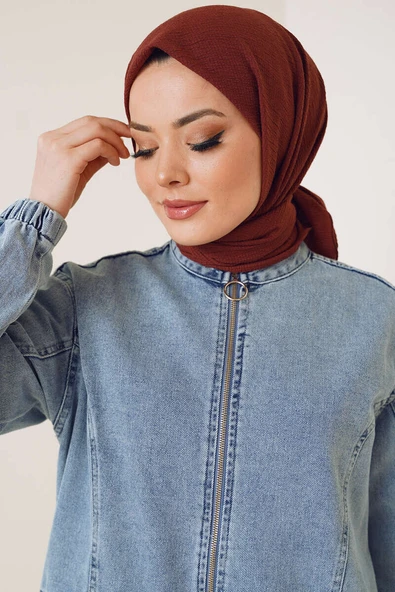 Mio Kare Eşarp Taba ürün görseli 1