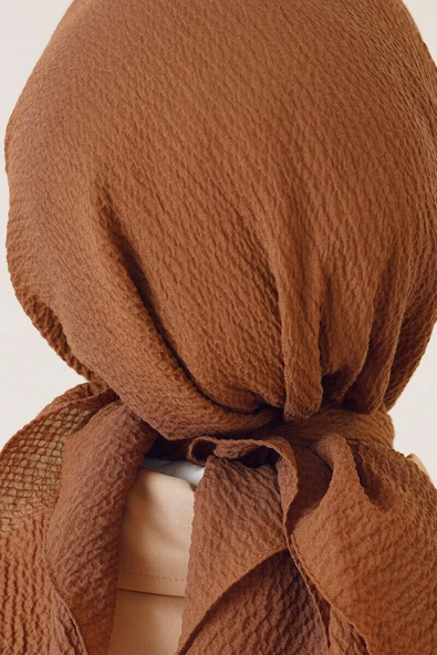 Mio Caz Eşarp Açık Kahve - Resim 4