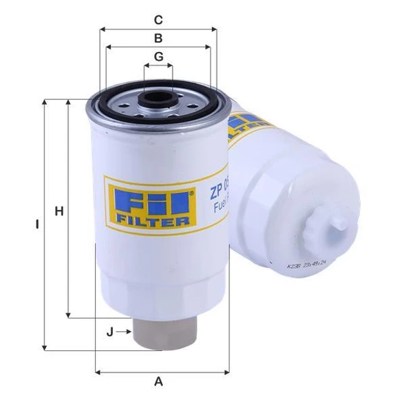 FİL ZP05AF YAKIT FİLTRESİ İVECO NEWHOLLAND FİAT - 1