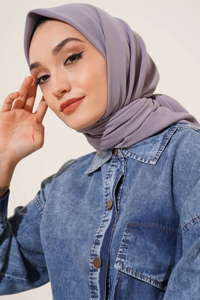 Medine İpeği Eşarp Gri ürün görseli 1