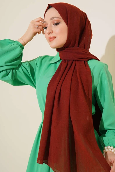 Elegant Serisi Tarçın Şal -35 - Resim 2