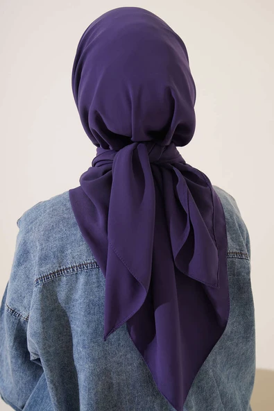 Medine İpeği Eşarp Lavanta - Resim 3