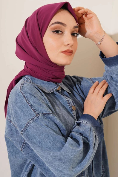 Medine İpeği Eşarp Magenta