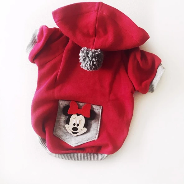 Athletique Kedi Süeteri Sevimli Fare Kırmızı - 8