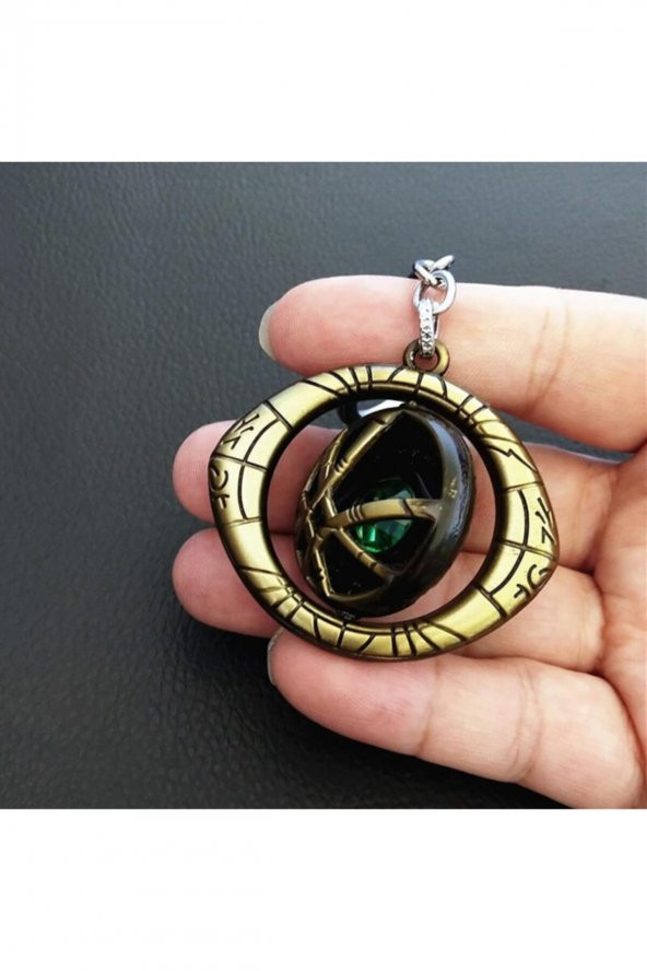 Dr Strange Marvel Avengers Sarı Hareketli Kolye Metal Anahtarlık - 3