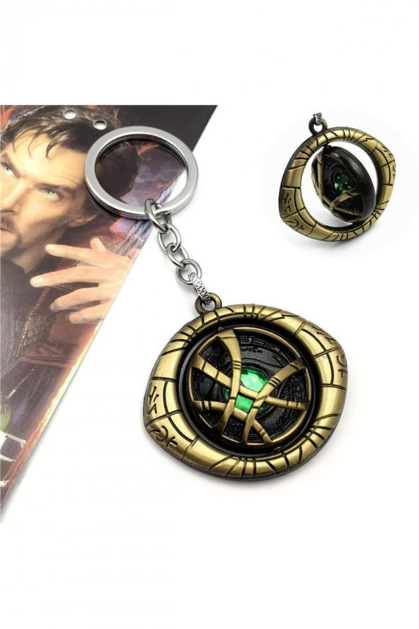 Dr Strange Marvel Avengers Sarı Hareketli Kolye Metal Anahtarlık - 4