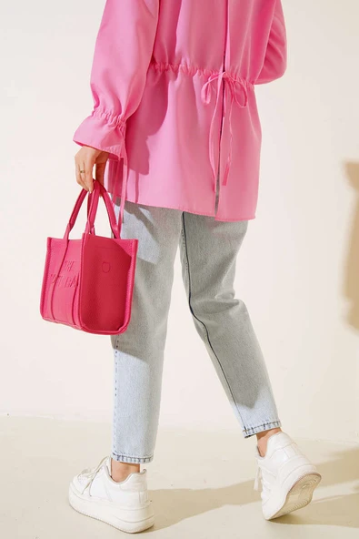 Düz Boyfriend Bondi Açık Kar Pantolon - Resim 3