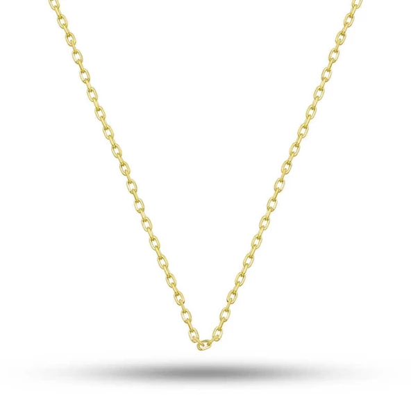 Lucky Life 925 Ayar Gumuss Gold 0.30 Mikron 50 Cm Forse Lucky Life Lucky Life Kadın Zincir