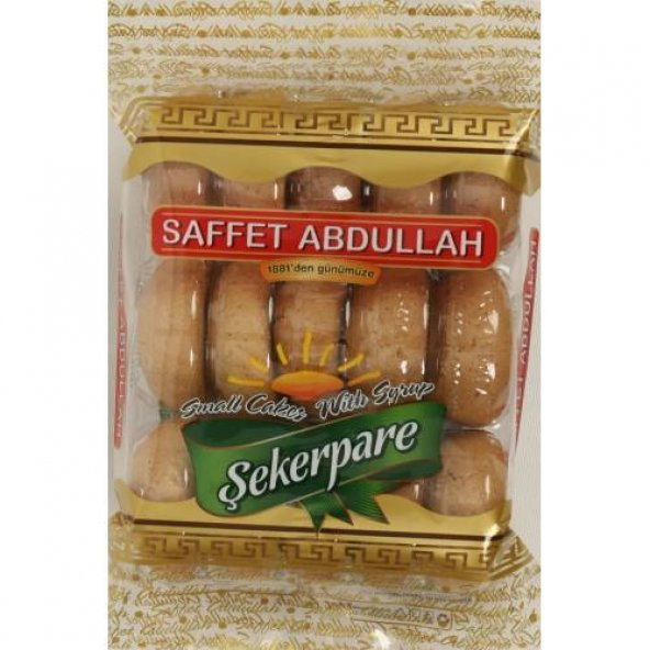 SAFFET ABDULLAH ŞEKERPARE 250 GR 6LI PAKET