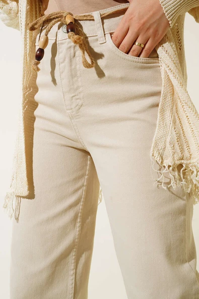 Geniş Paça Taş Pantolon - Resim 4