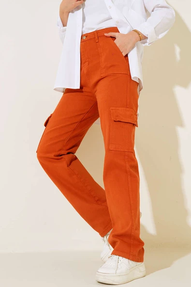 Cepli Kargo Pantolon Kiremit ürün görseli 1