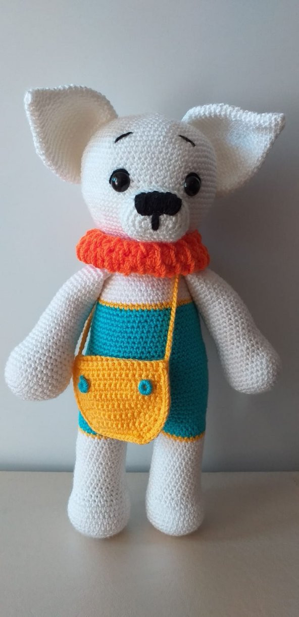 Sevimli Ponky Köpek Amigurumi Organik Oyuncak - 1
