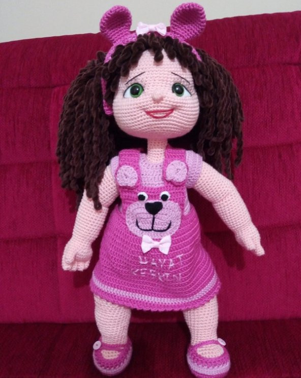 Yağmur Meral Bebek Amigurumi Organik Oyuncak - 2