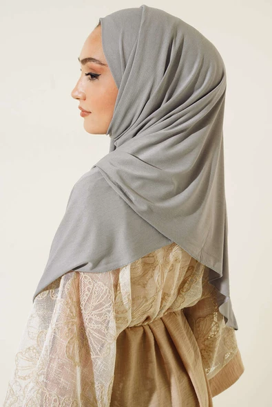 Düz Penye Şal Gri - Resim 3