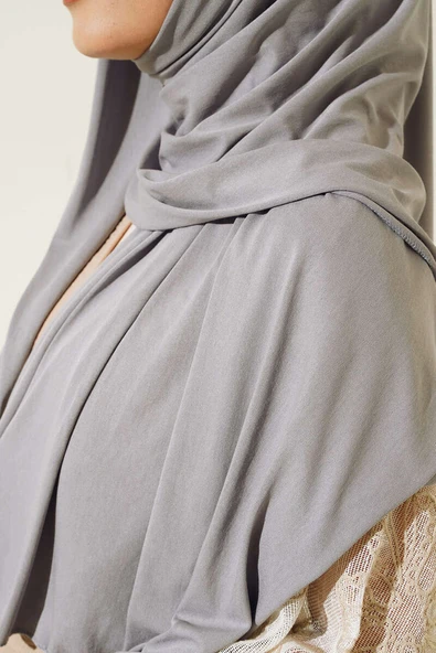 Düz Penye Şal Gri - Resim 4