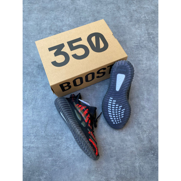 Adidas Yeezy Boost 350 SİYAH KIRMIZI - 4