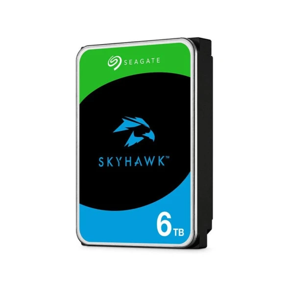 Seagate SKYHAWK ST6000VX009 6TB 5400RPM 3,5" 7/24 Güvenlik Diski (Resmi Distribütör Garantilidir)