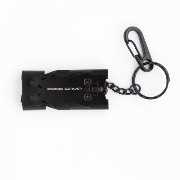 FreeCamp 3 Çıkışlı Bilyesiz Düdük-SİYAH ürün görseli