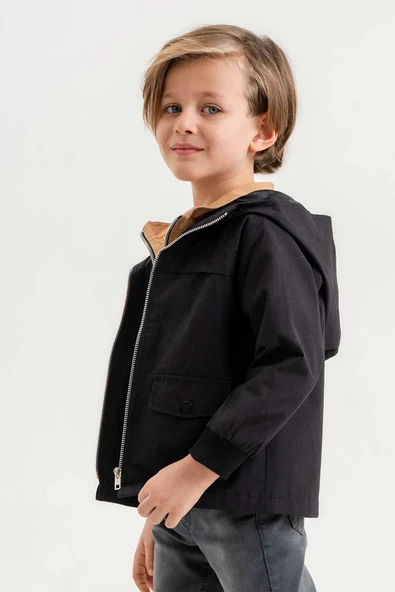 Kapüşonlu Su Geçirmez Erkek Çocuk Yağmurluk - 6