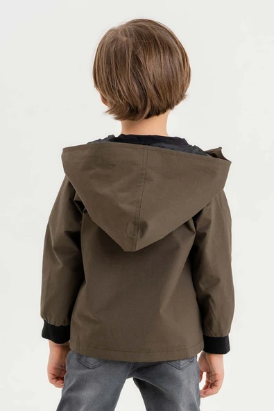 Kapüşonlu Su Geçirmez Erkek Çocuk Yağmurluk - 4