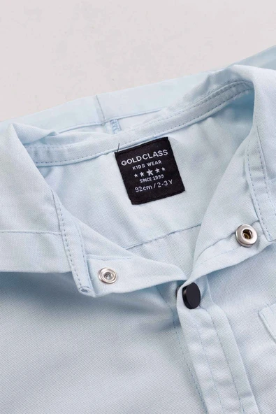 Kapüşonlu Cepli Katlanabilir Kol Erkek Çocuk Gömlek - Resim 3