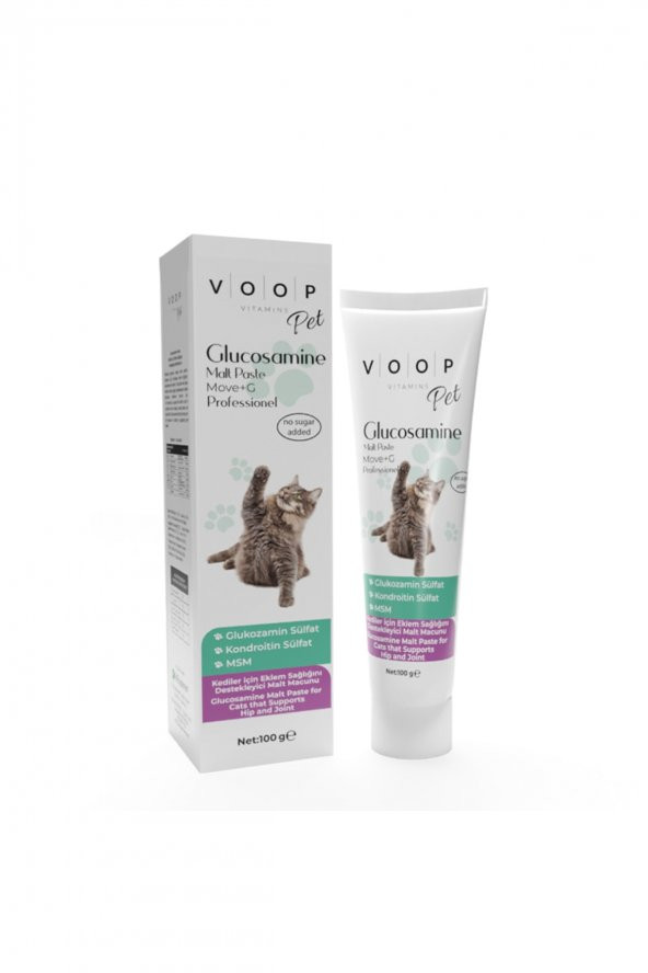 VOOP Pet Glucosamine Paste (Kediler için Eklem ve Kas Desteği) 100 gr