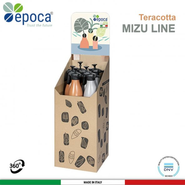 Epoca MIZU 1750 Teracotta ve Stone Rengi Sivi Püskürtme Pompasi 1,75Lt. - 5