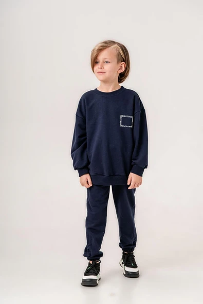 Gold Class Baskılı Unisex Çocuk Eşofman Takımı - 2