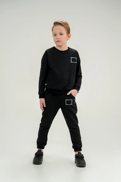 Gold Class Baskılı Unisex Çocuk Eşofman Takımı - 10