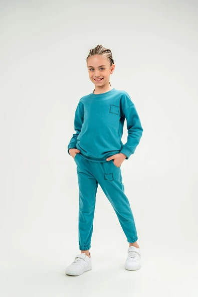 Gold Class Baskılı Unisex Çocuk Eşofman Takımı - 7