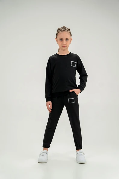 Gold Class Baskılı Unisex Çocuk Eşofman Takımı - 11