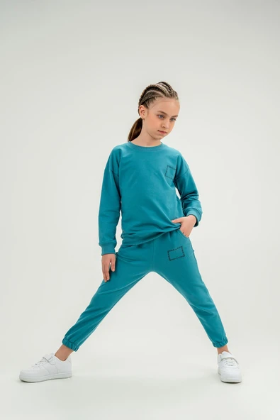 Gold Class Baskılı Unisex Çocuk Eşofman Takımı - 8