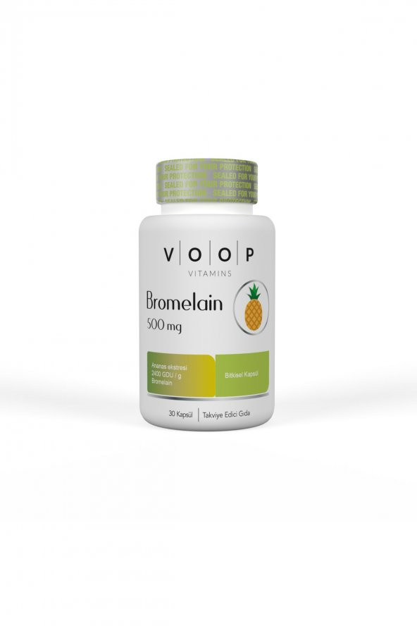 VOOP Bromelain 500 Mg Ananas 30 Bitkisel Kapsül