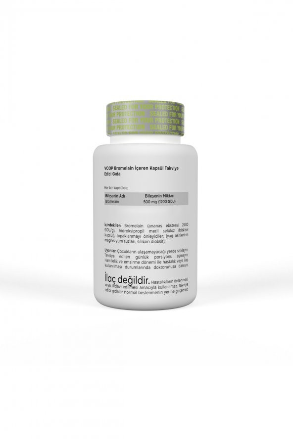 VOOP Bromelain 500 Mg Ananas 30 Bitkisel Kapsül - 3