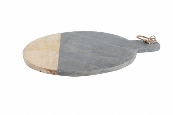 Porland Patna Siyah Yuvarlak Sunum Taşı 43 Cm 04STY003426 - 2