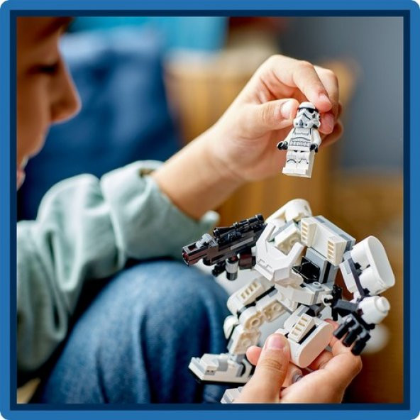 LEGO® Star Wars Stormtrooper™ Robotu 75370 - 6 Yaş ve Üzeri Star Wars Hayranı Çocuklar Için Yaratıcı Oyuncak Yapım Seti (138 Parça) - 4