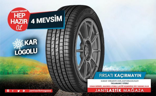 Goodyear 195/55R16 91V Eagle Sport Kar Logolu 4Seasons Xl 4 MEVSİM KAR LOGOLU (2022)