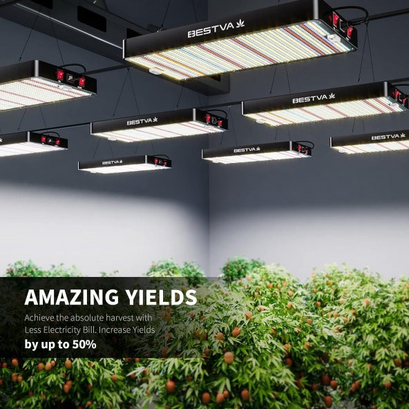 BESTVA DC High-Yield Series 2000W LED Full Spektrumlu Bitki Işığı - 4