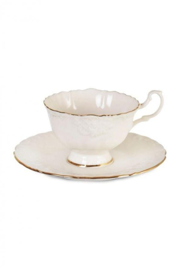 Rossel Premium Yaldızlı Bone Porselen Kahve Takımı ROS-100 ürün görseli