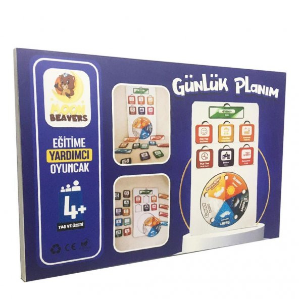 Moon Beavers Günlük Planım Ahşap Puzzle 83022,Eğitici Öğretici Ahşap Puzzle - 2