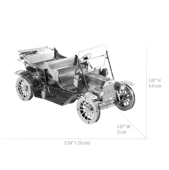 3D Model Metal Puzzle Ford un Klasik Arabası Bulmaca yetişkin çocuk oyuncak tarzı hediye - 2