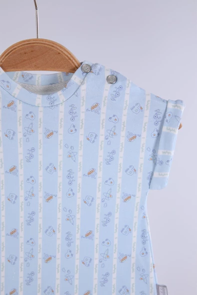 Babyhola Erkek Bebek Çocuk Tulum 2'li Set 13649 - 10