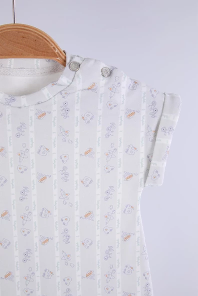 Babyhola Erkek Bebek Çocuk Tulum 2'li Set 13649 - 4