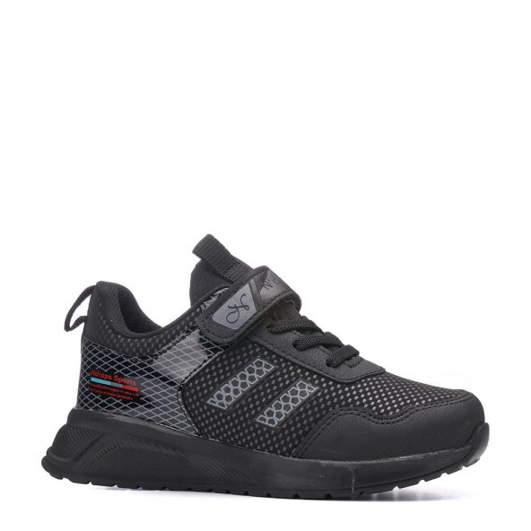 Albishoes Unisex Mevsimlik Cilt Yeni Sezon Cırtlı Anatomik Çocuk Günlük Sneaker Spor Ayakkabı