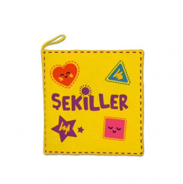 Şekiller Kumaş Sessiz Kitap T395 - Bez Kitap