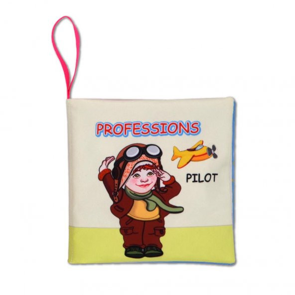 İngilizce Meslekler Sessiz Kumaş Kitap E385 - Bez Kitap ürün görseli