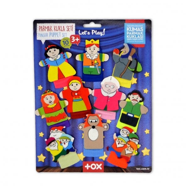 Masal Kahramanları 10 Parça Parmak Kukla Set T225 - Resim 4